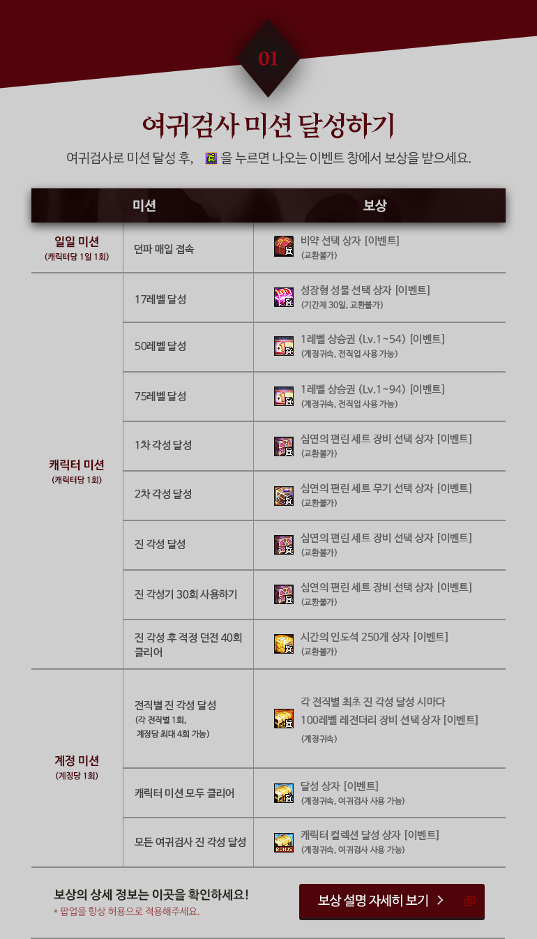 여귀검사 미션 달성하기